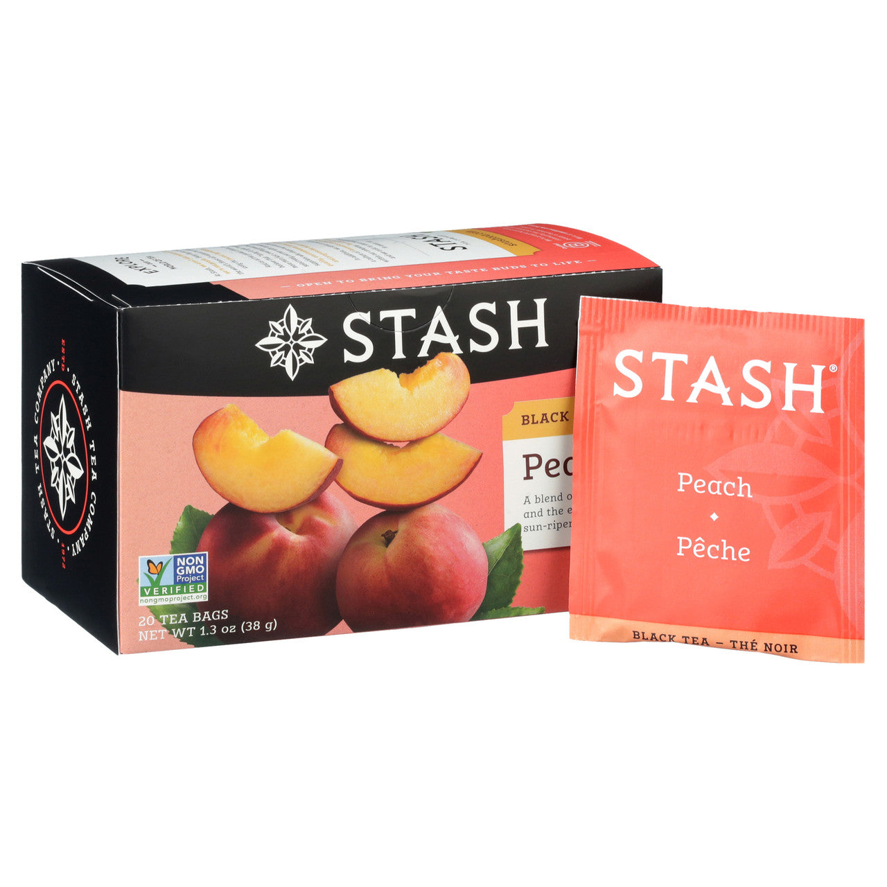 Stash Tea Peach Prem Black Tea (6x20BAG )