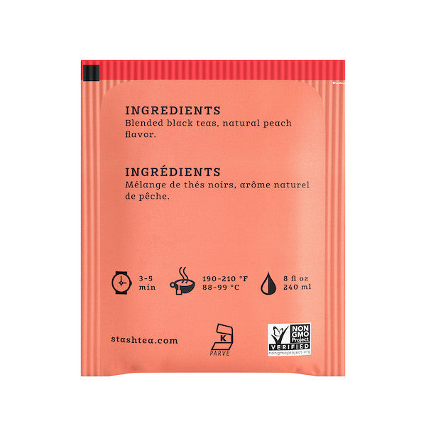 Stash Tea Peach Prem Black Tea (6x20BAG )