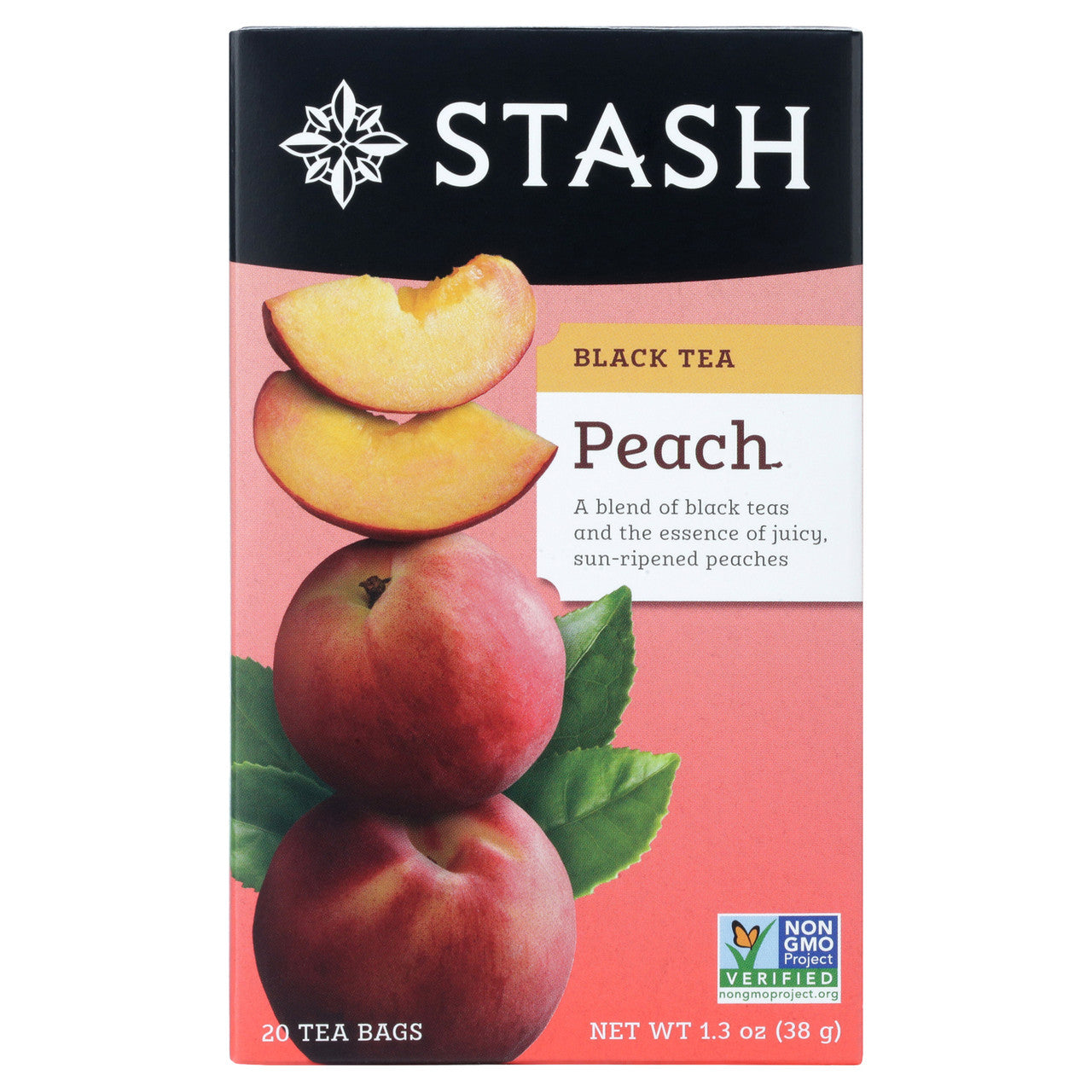 Stash Tea Peach Prem Black Tea (6x20BAG )