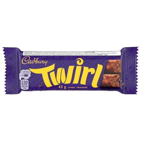 Cadbury Twirl Chocolate Fingers, 43g (Pack of 48)