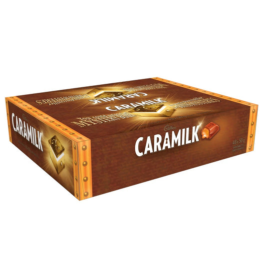 Cadbury Caramilk Chocolate Bars 48 Pack (50g Each) | Creamy Caramelized White Chocolate Candy Bulk Box for Parties, Resale, Snacks & Gifts