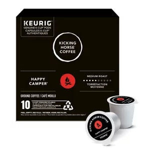 2 Pack x Kicking Horse Happy Camper Coffee Pods – 48 Pods (2 x 24 Count) Keurig K-Cup Pods | Smooth Medium Roast, Organic & Fairtrade (Copy)