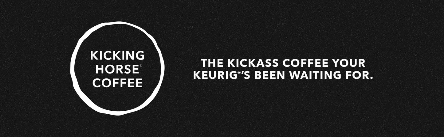 Kicking Horse Kick Ass Coffee Pods – 24 Count Keurig K-Cup Pods | Bold, Dark Roast, Organic, Fairtrade