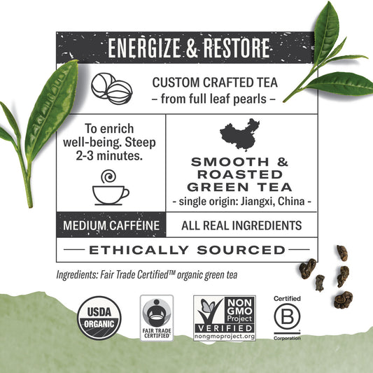 Numi Tea Gunpowder Green Tea (6x18 Bag)