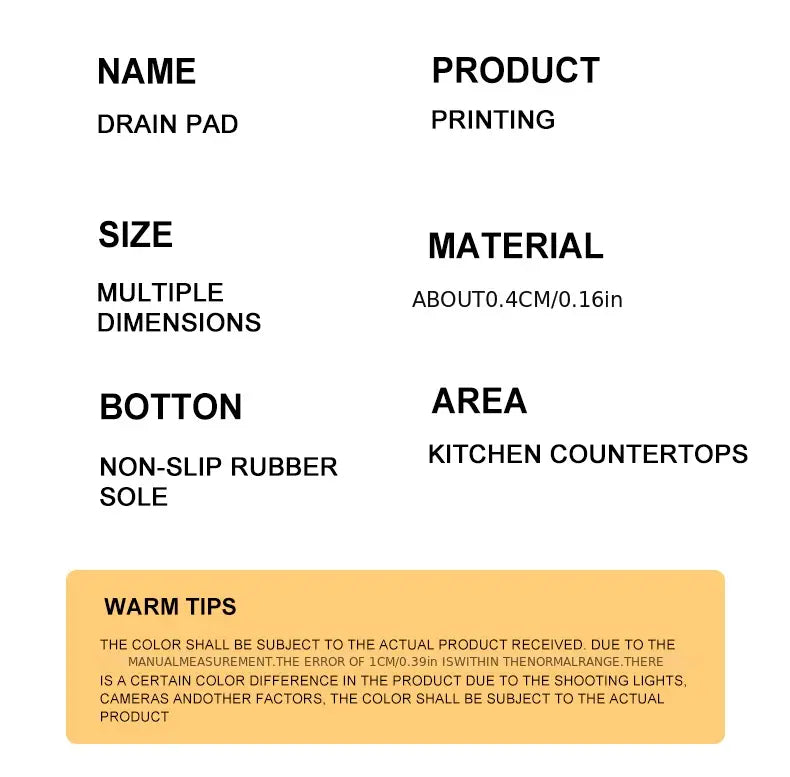 Coffee Table Mat - Non-Slip, Heat Insulation Decor