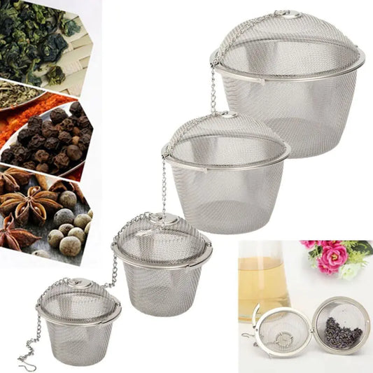 Stainless Steel Tea Ball Strainer - Creative Brewing Tool
