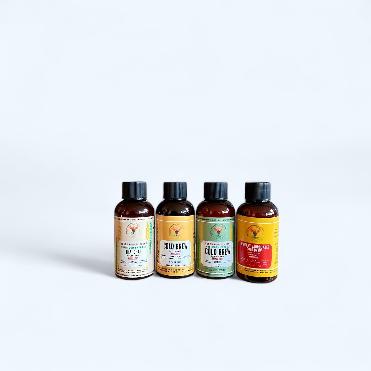 2oz Travel Cold Brew & Thai Chai Tea Concentrated Set of 4-2