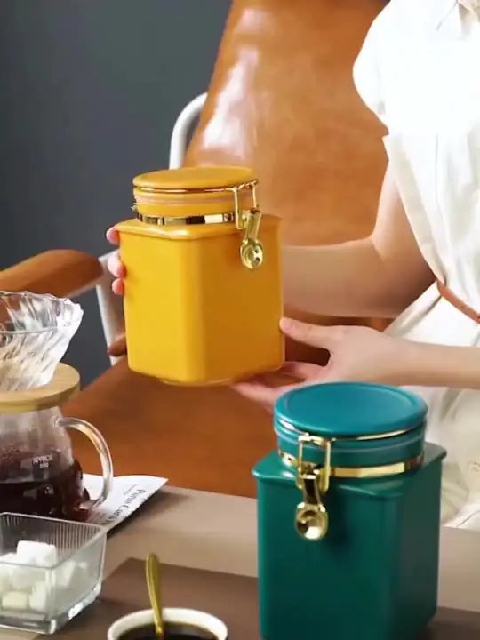 European Style Coffee Canister for Food Storage