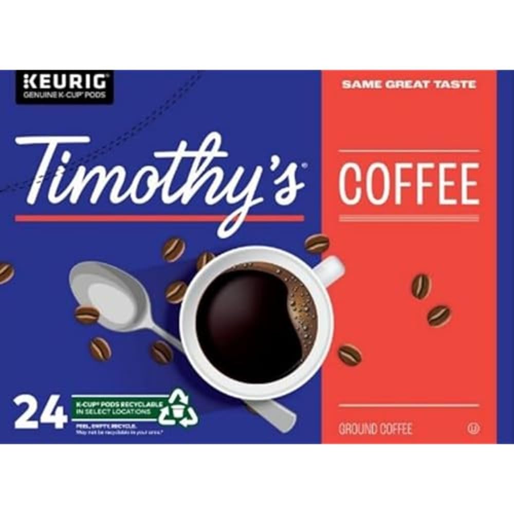 Timothy's French Vanilla Keurig K-Cup Coffee Pods 24 Capsules