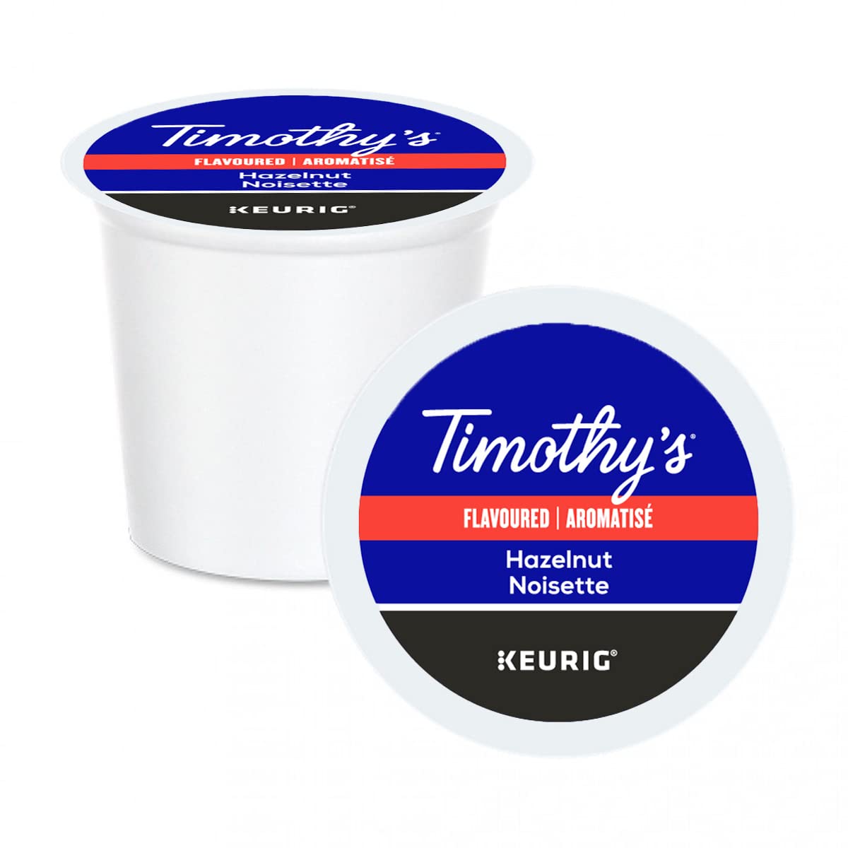 Timothy’s Hazelnut K-Cup Coffee Pods – 24 Count, Medium Roast, Sweet & Nutty Flavor