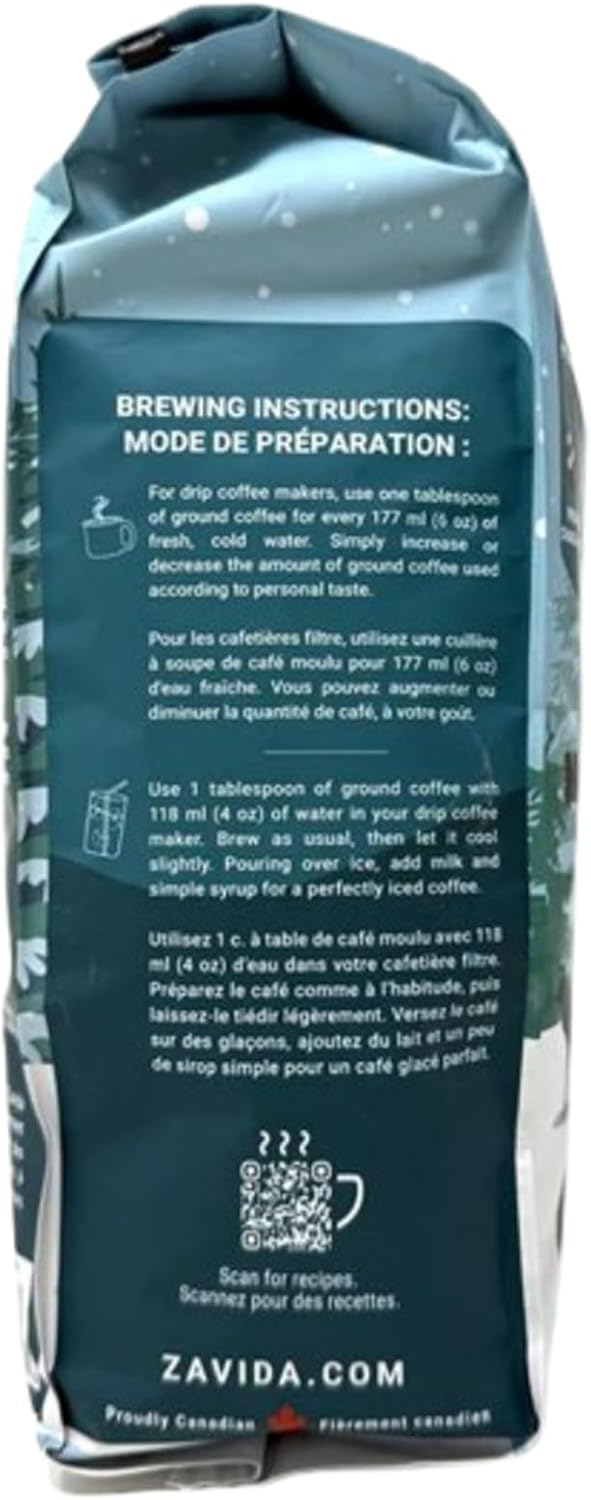 Zavida Winter Blend Whole Bean Coffee – 907g