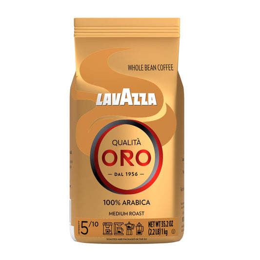Lavazza Qualità Oro Espresso Whole Bean Coffee – Premium Arabica Blend, 1 kg