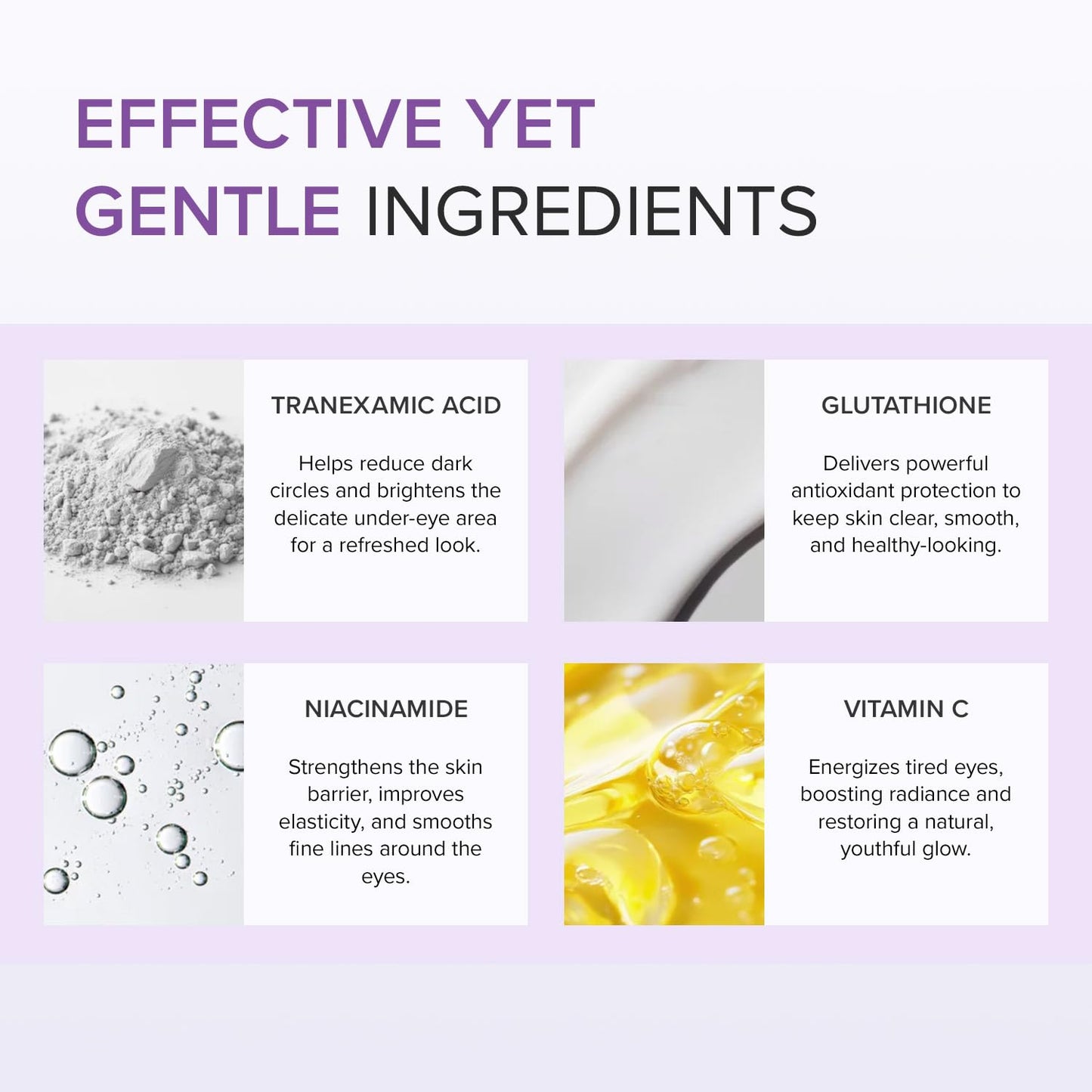 Mary&May Tranexamic Acid + Glutathione Eye Cream - Powerful Antioxidant, Reduces Dark Circles in the Eye, Improve Uneven Skin Tone with Vitamin C - Suitable for Morning and Night Use, 1.01 oz