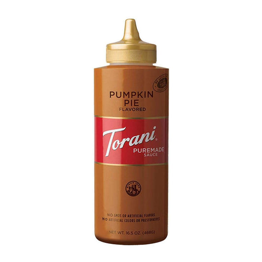 Torani Puremade Pumpkin Pie Squeeze Sauce – 16.5 fl oz (468 g) | Premium Pumpkin Spice Dessert & Coffee Sauce | No Artificial Flavours or Preservatives | Perfect for Lattes, Ice Cream, Baking & Drizzling