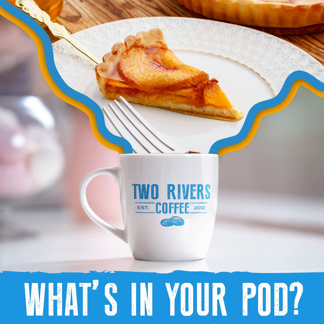 Two Rivers Coffee Flavored Coffee Pods Compatible with Keurig K Cup Brewers, Assorted Flavored Coffee, 40 Count