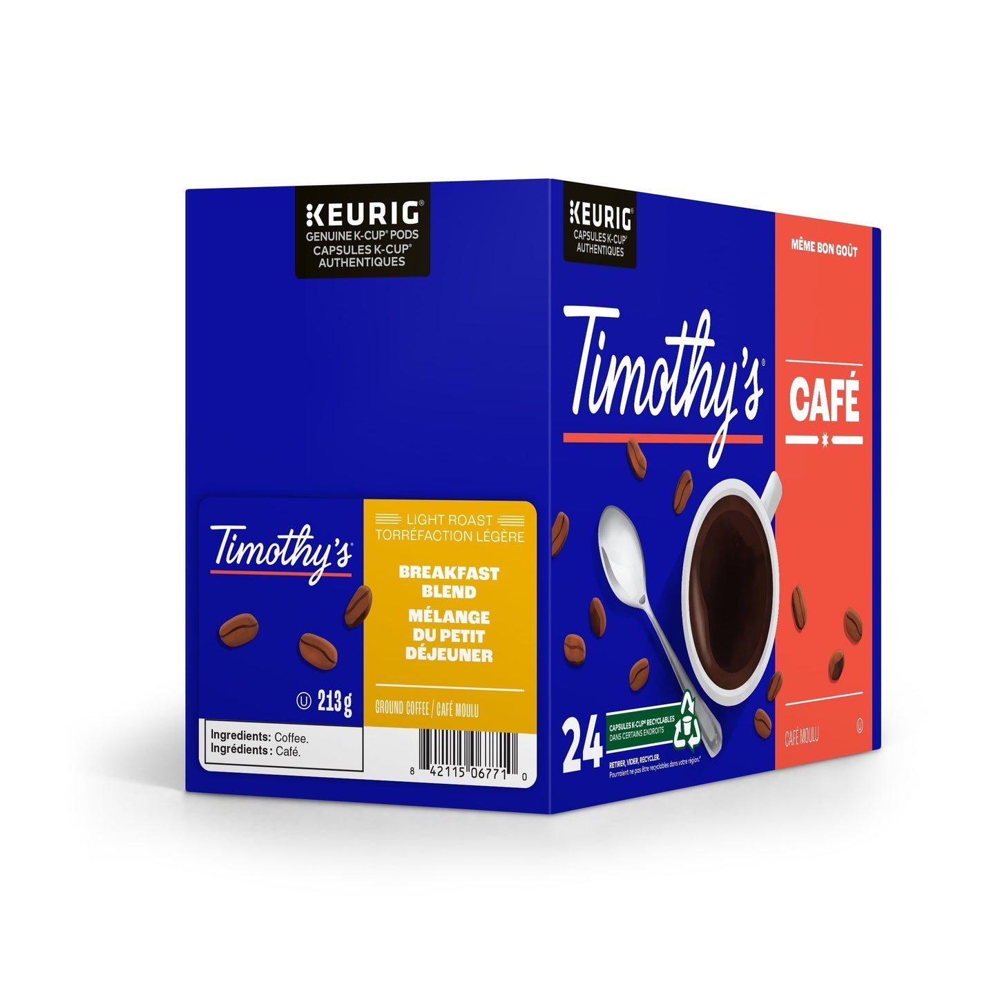 Timothy's Breakfast Blend K-Cup Coffee Pods, 24 Count For Keurig Coffee Makers