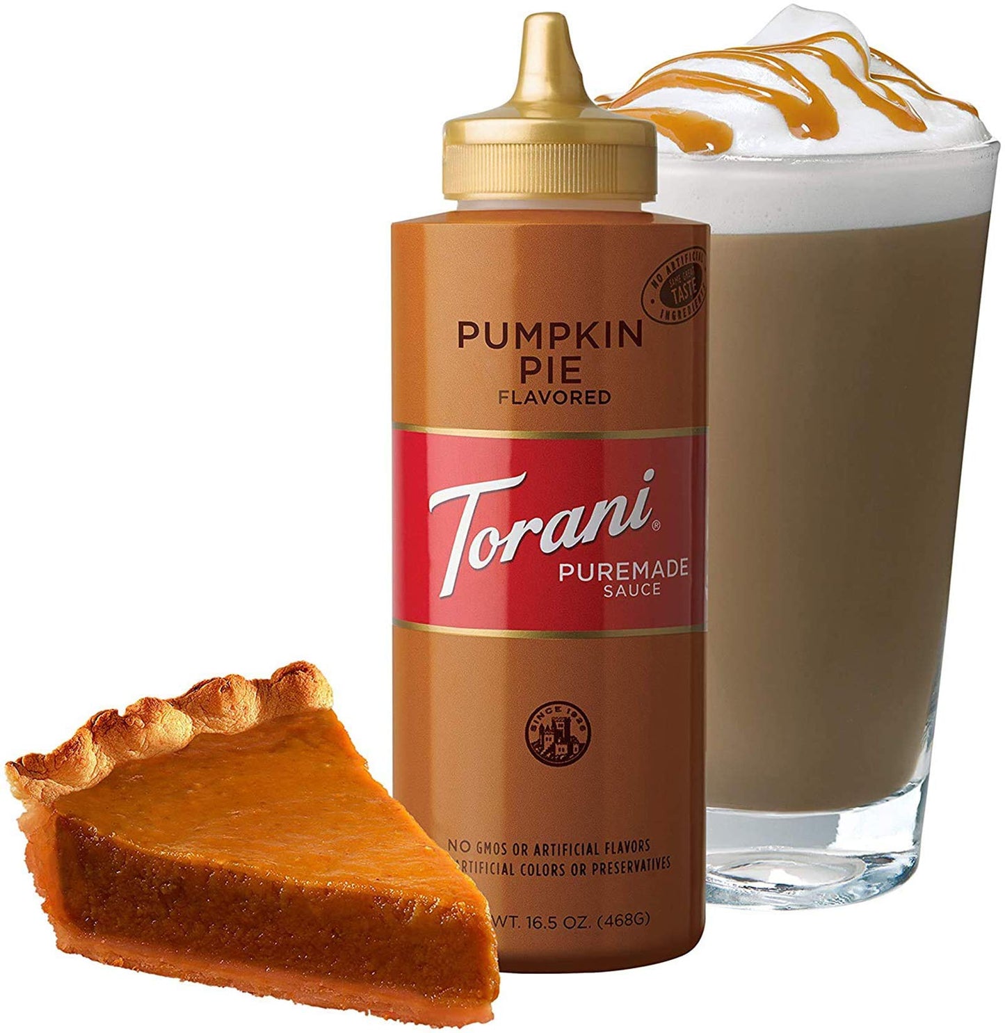 Torani Puremade Pumpkin Pie Squeeze Sauce, 16.5 Fluid Ounce, 468 g
