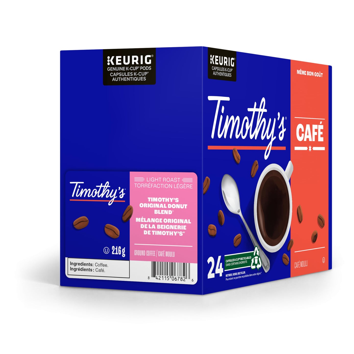 Timothy’s K-Cup Coffee Assorted Flavours for Keurig K-Cup Pods Brewers