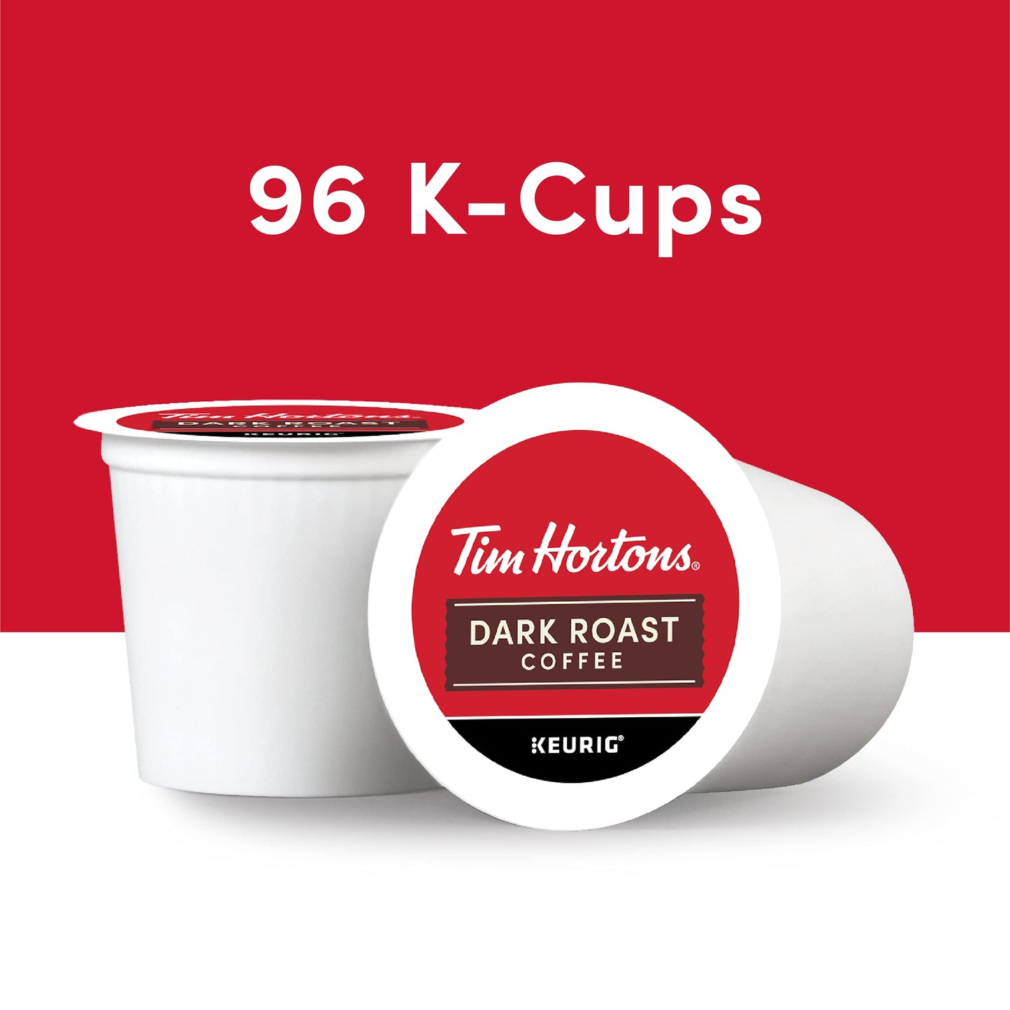 Tim Hortons Dark Roast, Coffee, 24 CountTim Hortons Dark Roast Coffee K-Cup Pods 24 Count – Bold & Rich for Keurig Brewers