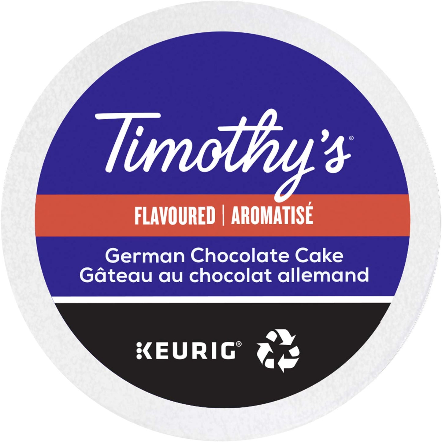 Timothy's German Chocolate Cake Coffee K-Cups for Keurig Brewers 96 Count