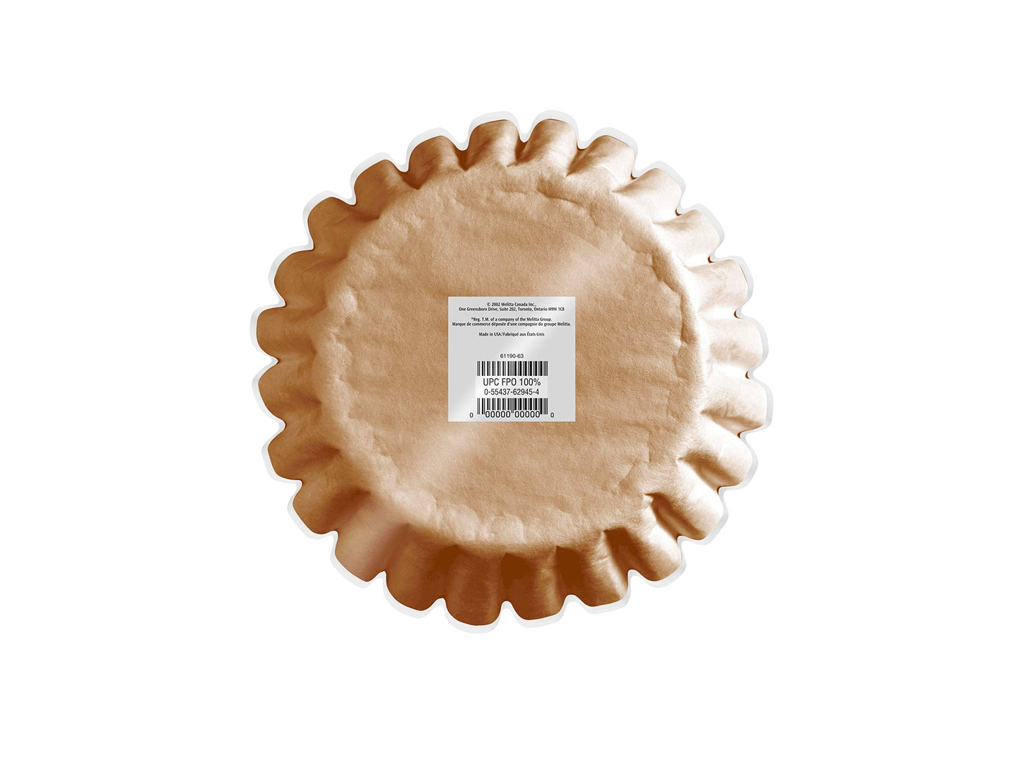 Melitta 6124 #2 Cone PA2-4 Filter Paper