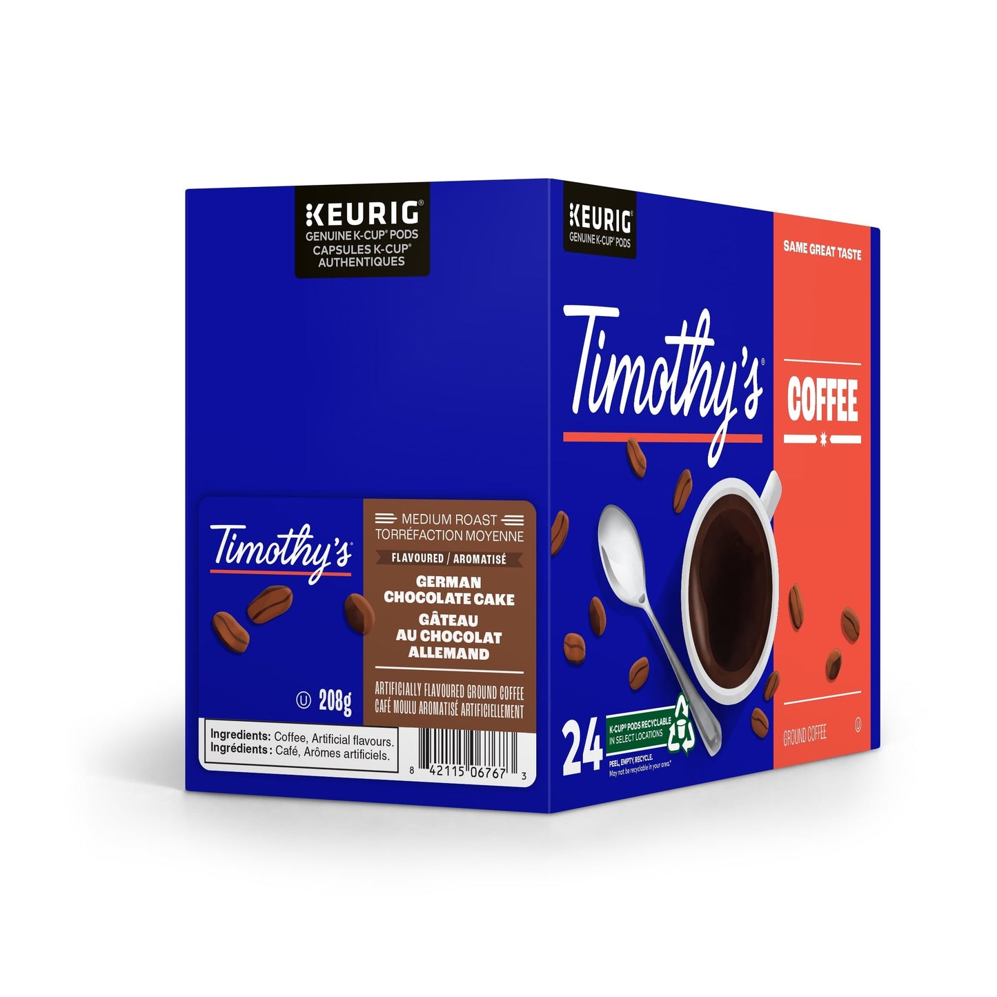 Timothy’s K-Cup Coffee Assorted Flavours for Keurig K-Cup Pods Brewers