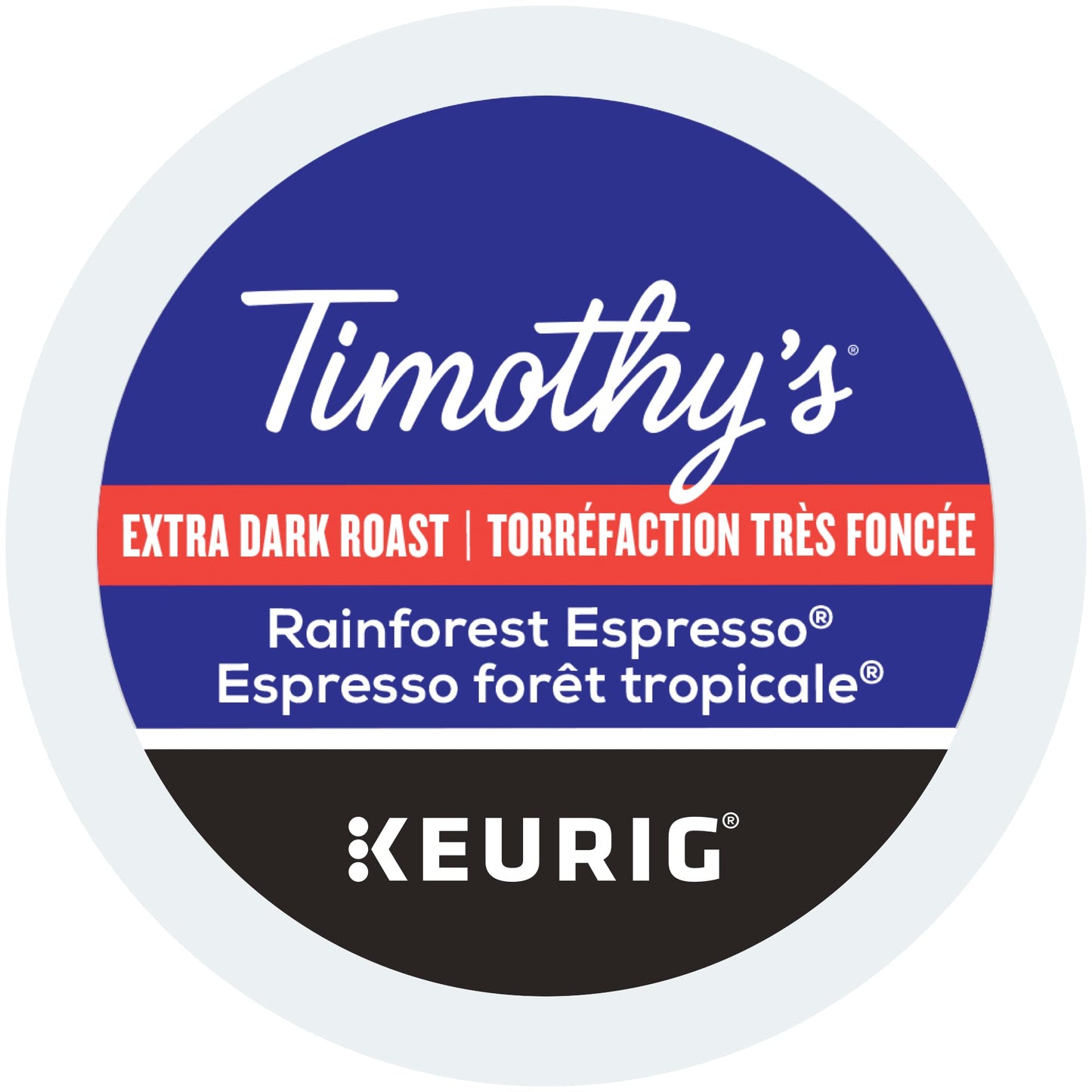 Timothy's Rainforest Espresso K-Cup Coffee Pods, 24 Count For Keurig Coffee Makers (Packaging may vary)
