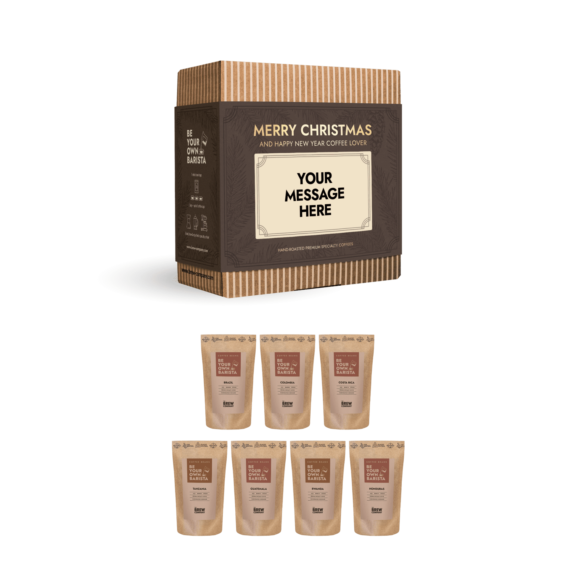 PERSONALIZABLE SPECIALTY COFFEE BEAN CHRISTMAS GIFT BOX-2