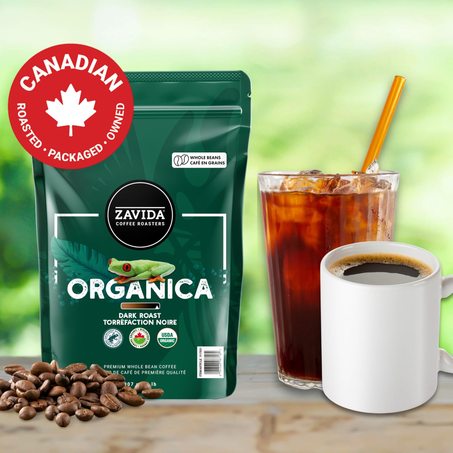 Zavida Organica Premium Whole Bean Coffee, 2 Pound Bag