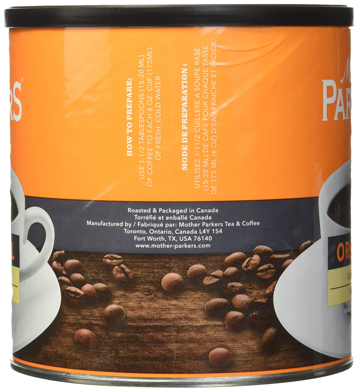 Mother Parkers Coffee Original Ground Tin, 925 g