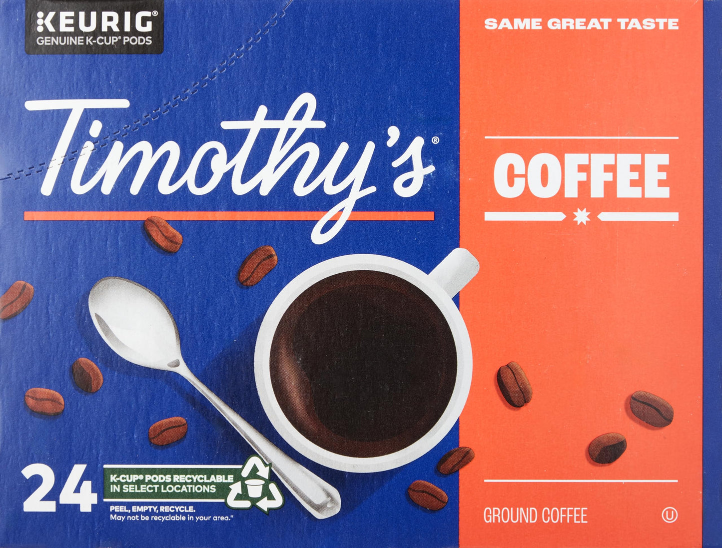 Timothy’s Cinnamon Pastry Coffee K-Cup Pods 24 Pack – Flavored Medium Roast for Keurig