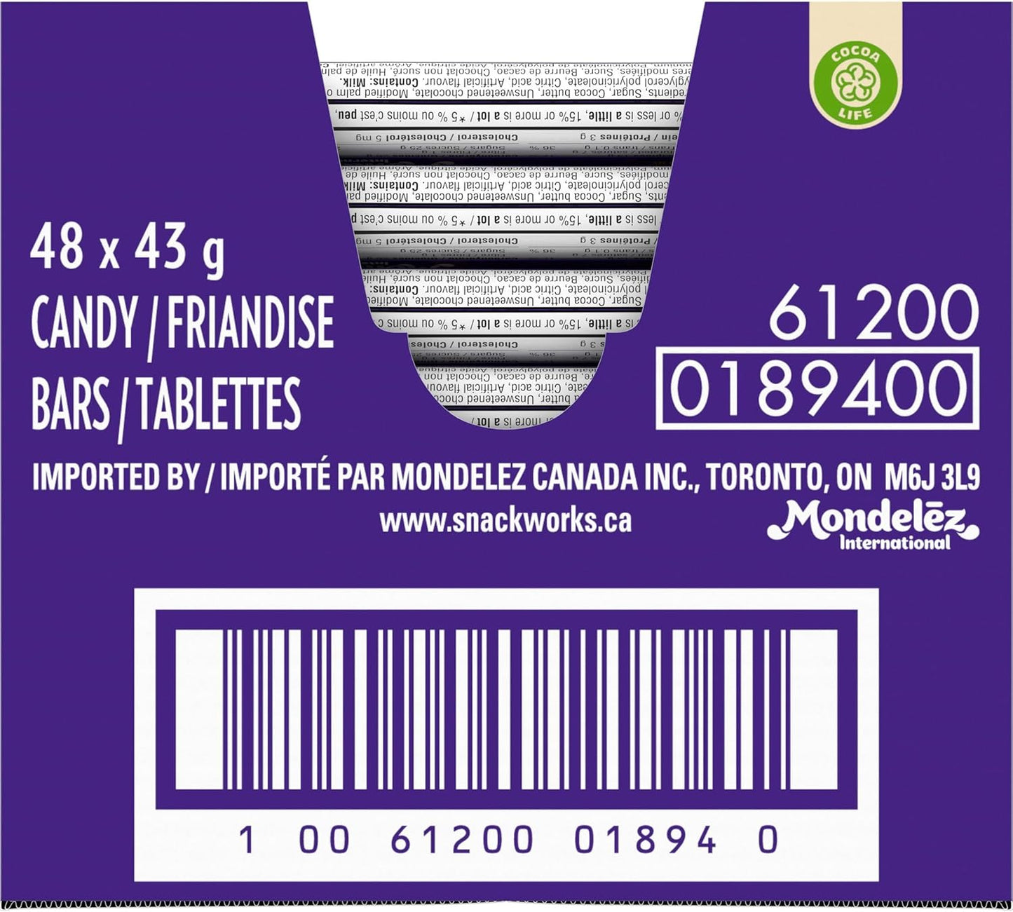 Cadbury Twirl Chocolate Fingers, 43g (Pack of 48)