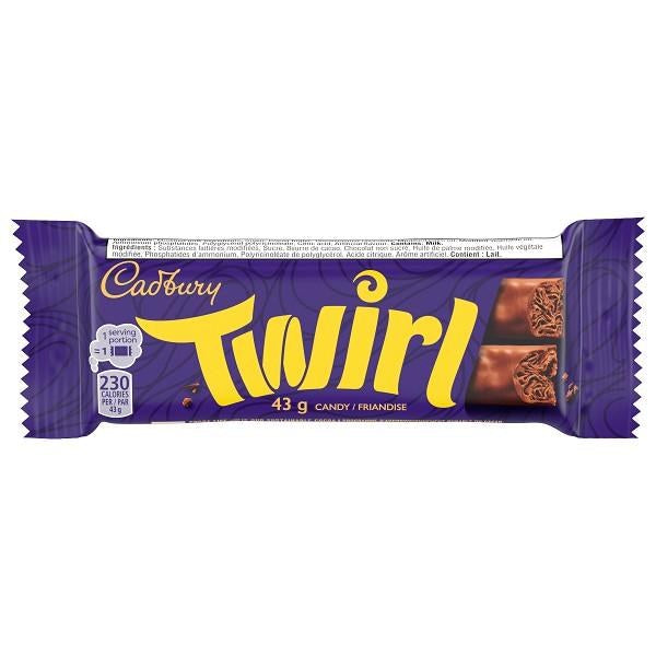 Cadbury Twirl Chocolate Fingers, 43g (Pack of 48)