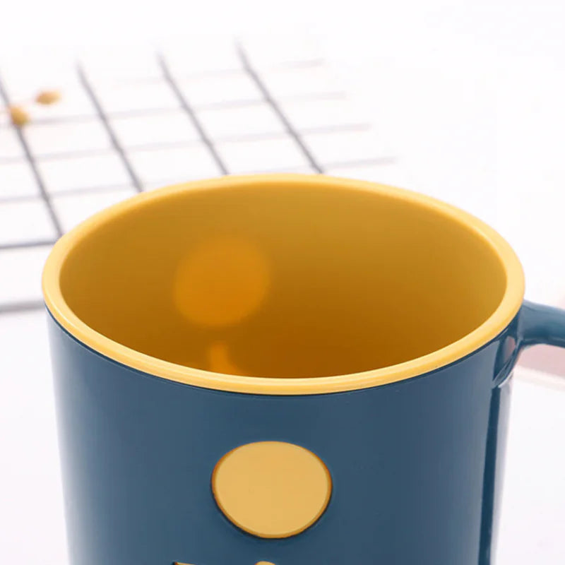 Dolphin Pattern Couples Cups for Coffee and Toothbrushes