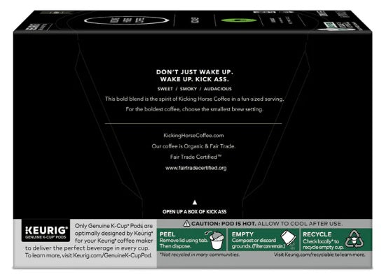 Kicking Horse Happy Camper Coffee Pods – 24 Count Keurig K-Cup Pods | Smooth Medium Roast, Organic & Fairtrade