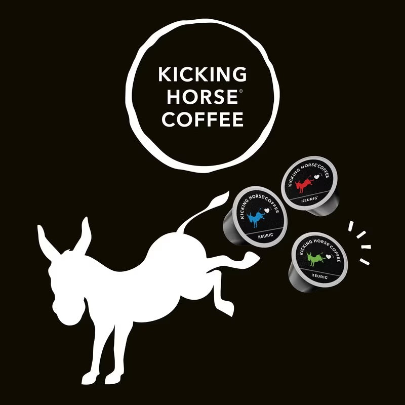 Kicking Horse Happy Camper Coffee Pods – 24 Count Keurig K-Cup Pods | Smooth Medium Roast, Organic & Fairtrade