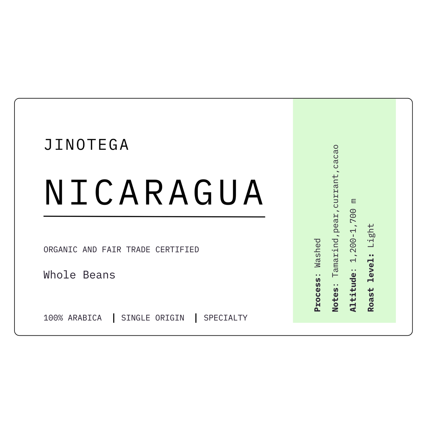 Nicaragua Jinotega USDA | Light-1