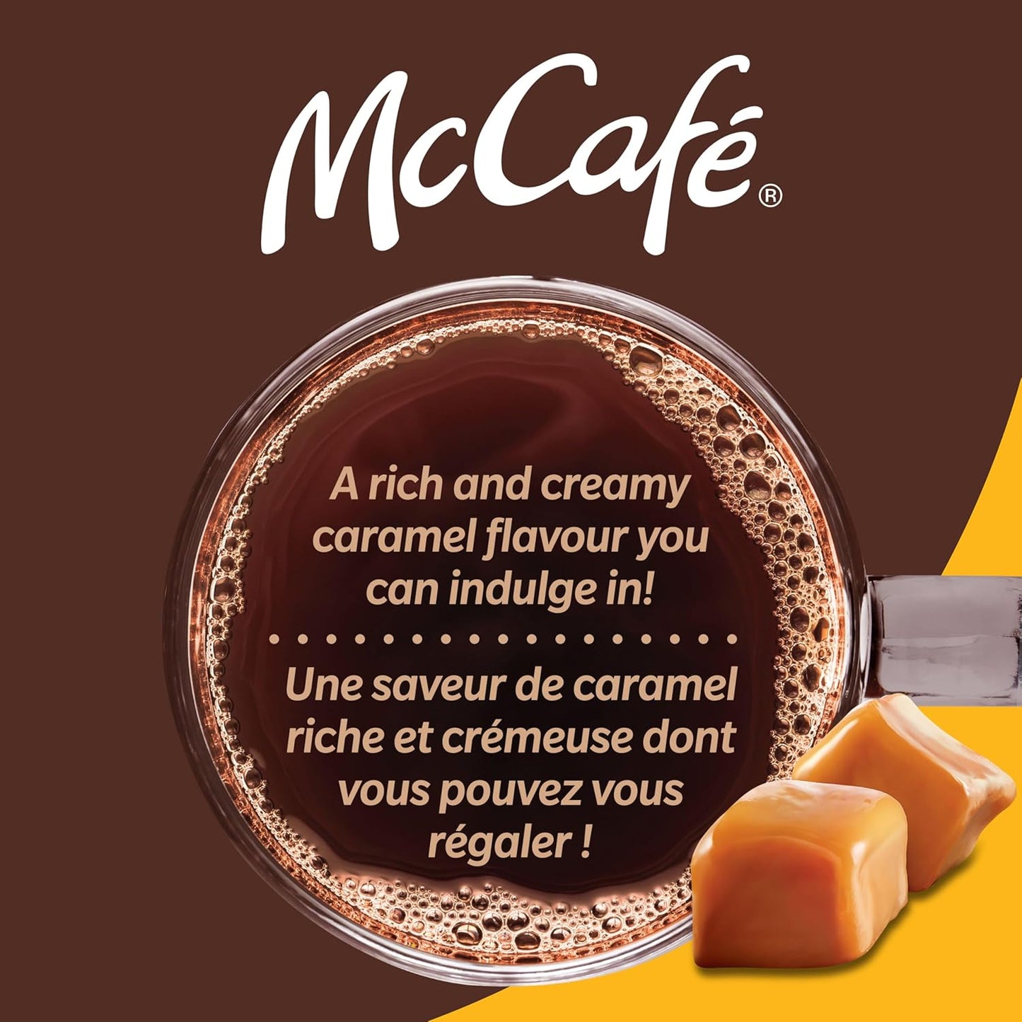McCafé Premium Medium Caramel Coffee Pods – 6 Pack (60 Keurig K-Cup Pods) | Flavoured Medium Roast, Sweet & Smooth | Bold, Rich, Certified Organic