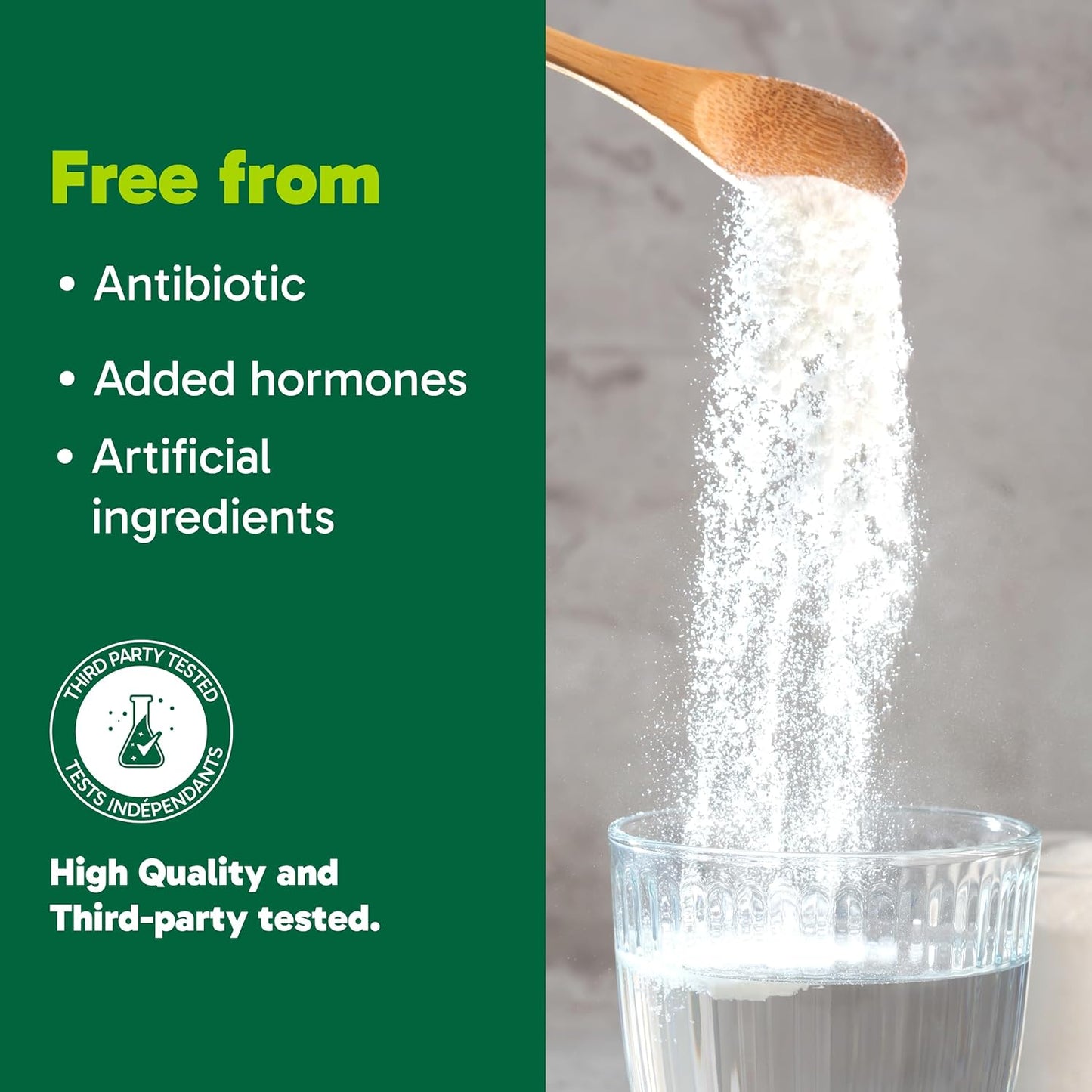 Organika Enhanced Collagen Powder, 250 g | Grass-Fed Hydrolyzed Collagen Peptides for Hair, Skin, Nails & Joints | Unflavoured, Non-GMO, Canadian-Made Protein Supplement