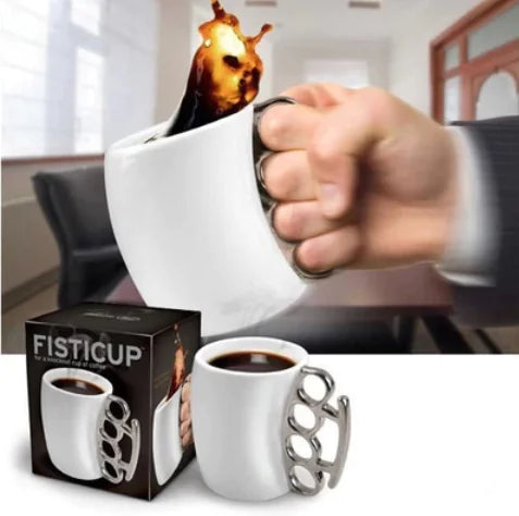Couple Boxing Cups - Ceramic Coffee Fist Mugs