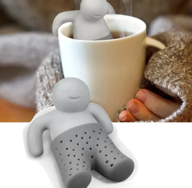 Silicone Human Shape Tea Strainer