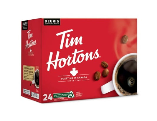 Tim Hortons Original Blend Coffee K-Cup Pods 24 Count – Medium Roast for Keurig