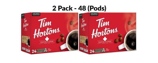 2 Pack x Tim Hortons Original Blend Coffee K-Cup Pods 48 (2 x 24 Count) – Medium Roast for Keurig