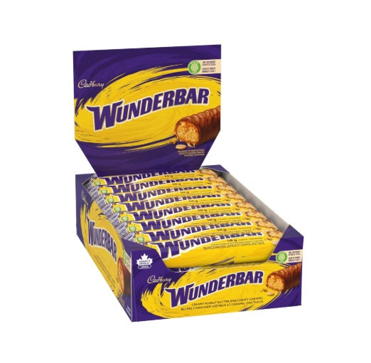 CADBURY Wunderbar Chocolate - Caramel - Individually Wrapped - 1.73 oz (49 g) - 24 Pack