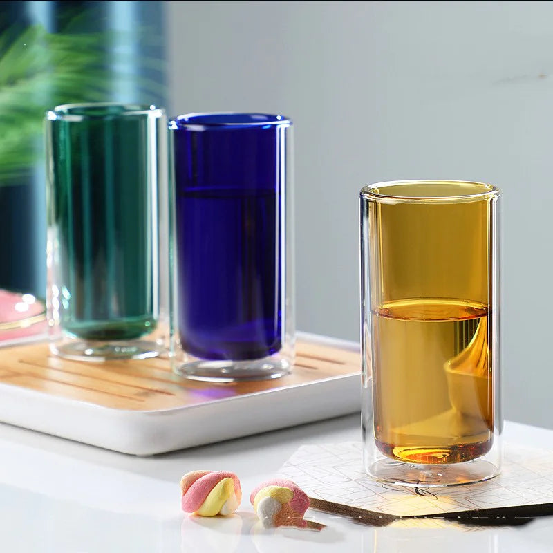 Double-Layer Transparent Glass Coffee Cup