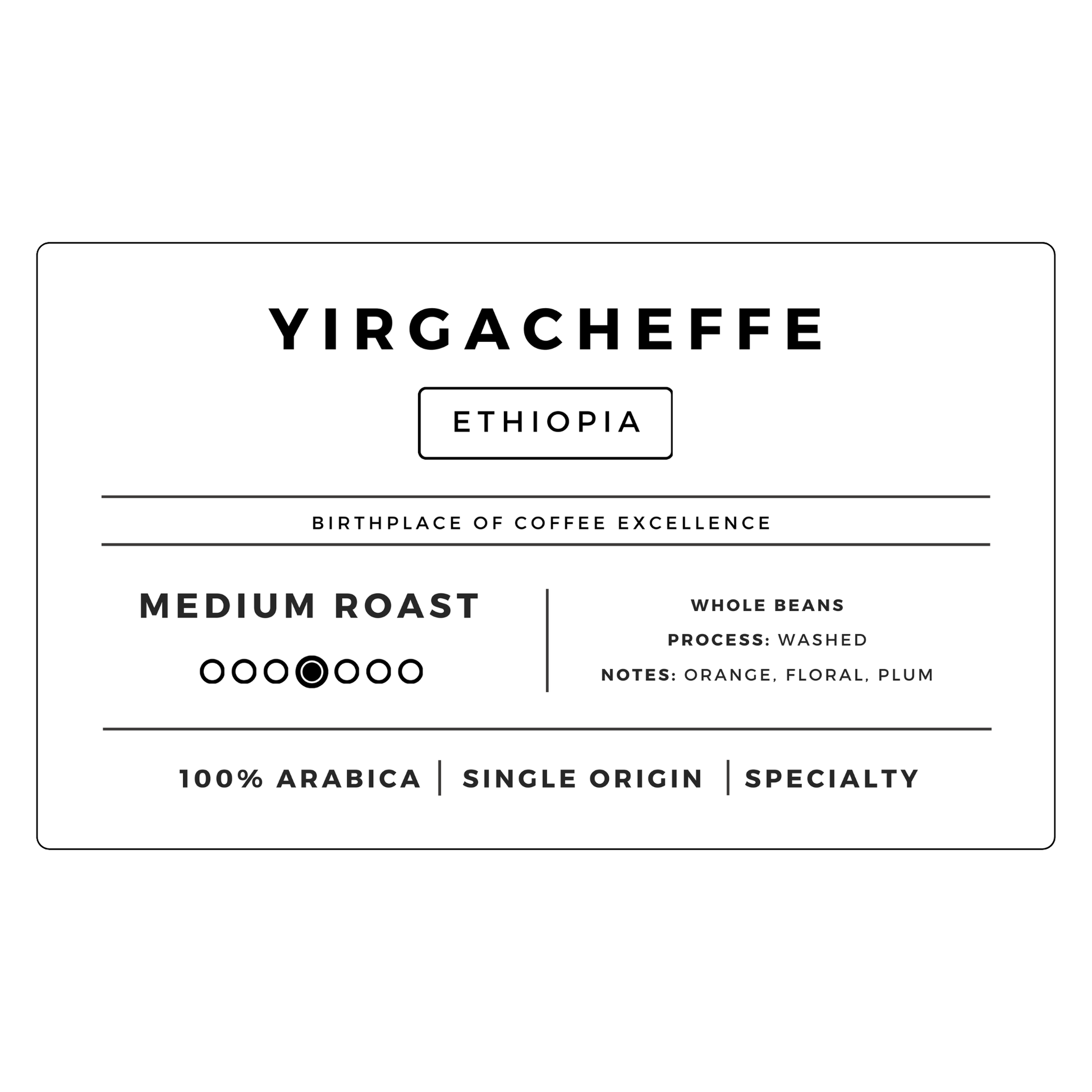 Yirgacheffe Ethiopia | Medium-1
