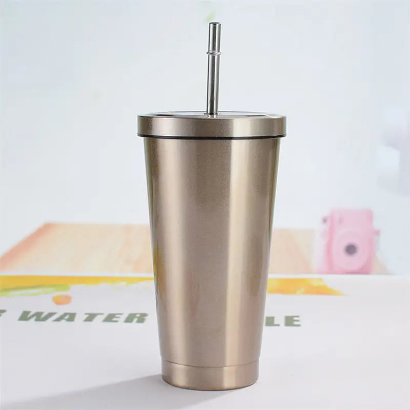 Stainless Steel 16oz Coffee Sippy Cup