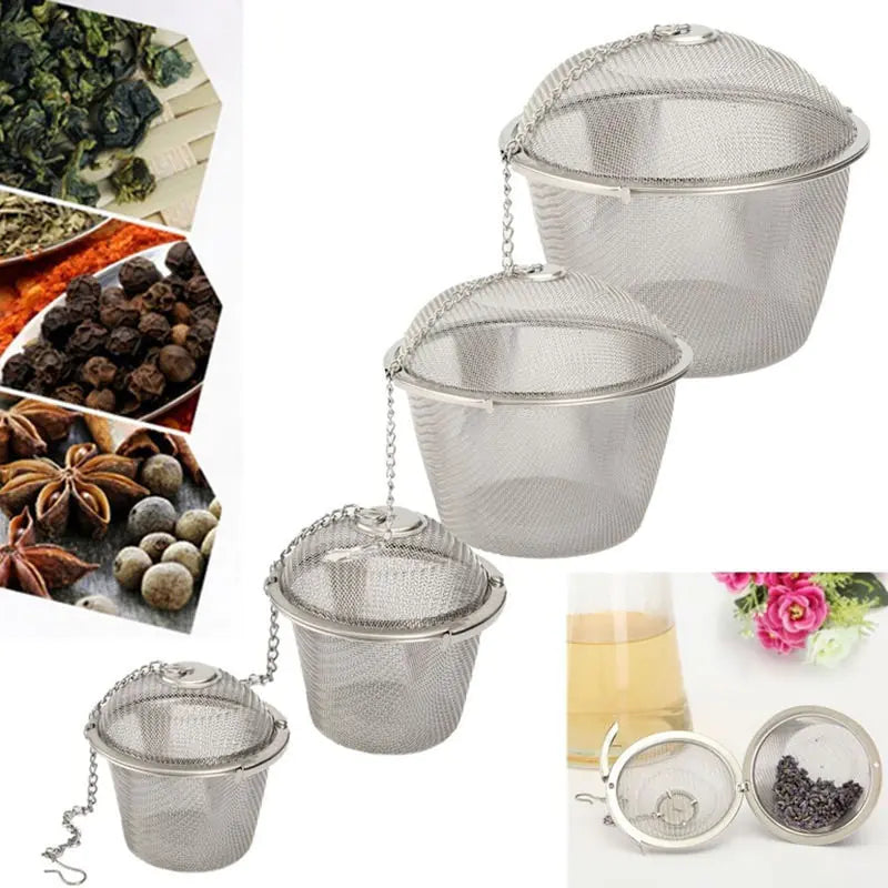 Stainless Steel Tea Ball Strainer - Creative Brewing Tool