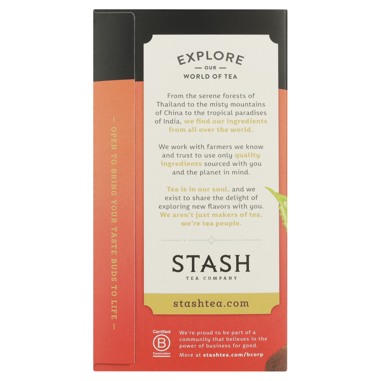 Stash Tea Chai Spice Tea (6x20 CT)