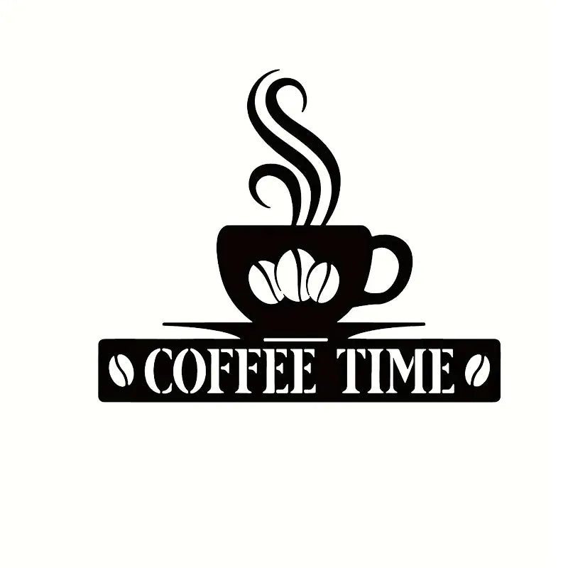 Personalized Iron Coffee Bar Metal Wall Art Decor